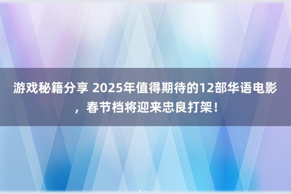 游戏秘籍分享 2025年值得期待的12部华语电影，春节档将迎来忠良打架！